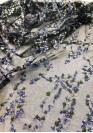 Нарядная сетка с вышивкой пайетками мелкими цветами