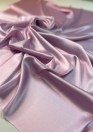 Атласный однотонный шелк с элатаном холодный розовый